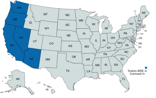 Map of State Licenses